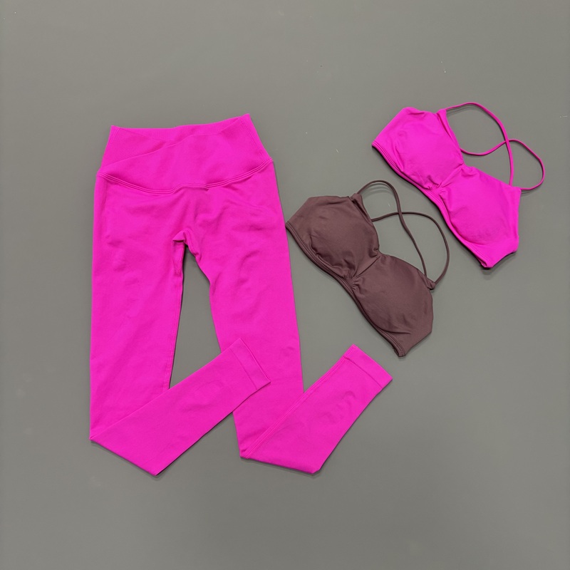 Women'S Fashion Leggings - 2Pcs HISTELLO Vision Fitness Set Seamless