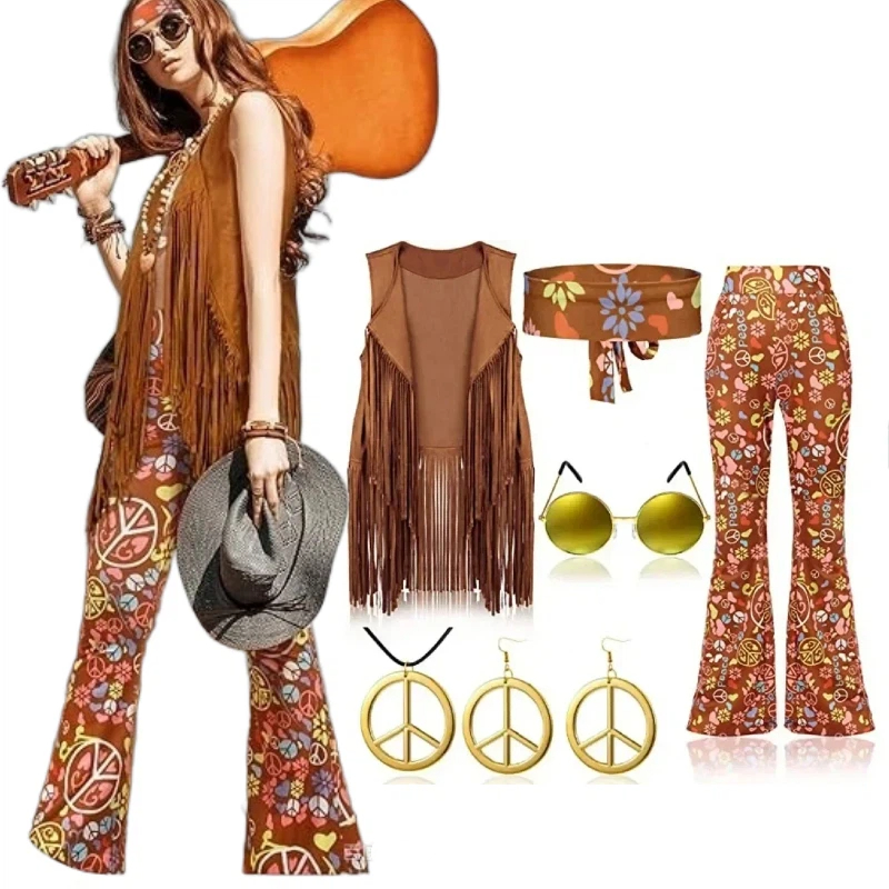Women'S Fashion From The 70S - Hippie Disco 60s 70s Adults Purim