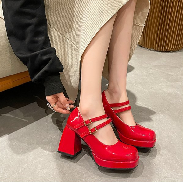 Women Fashion Trend 2025 - 2025 New Lacquer Leather Women's Double