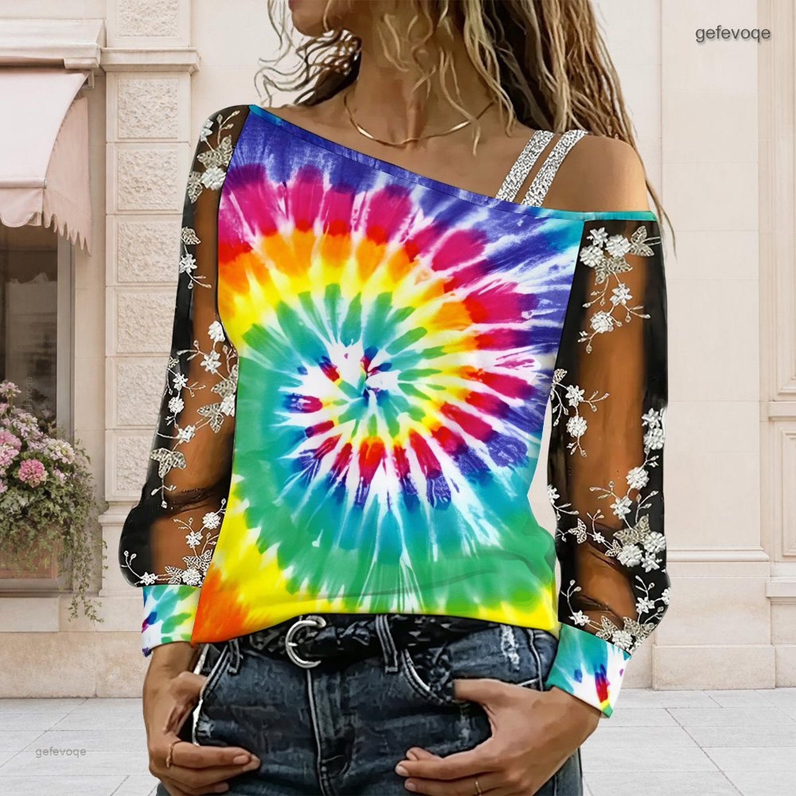 Asymmetric Top Women - Women Off Shoulder Blouse Asymmetric One