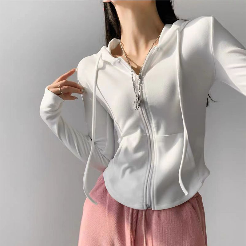 Women'S Fashion Tops - Women Sexy Casual Hooded Cardigan Slim