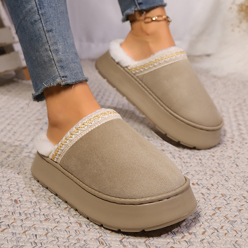 Women'S Fashion Winter 2025 - Home Slipper Women Winter Warm Fuzzy