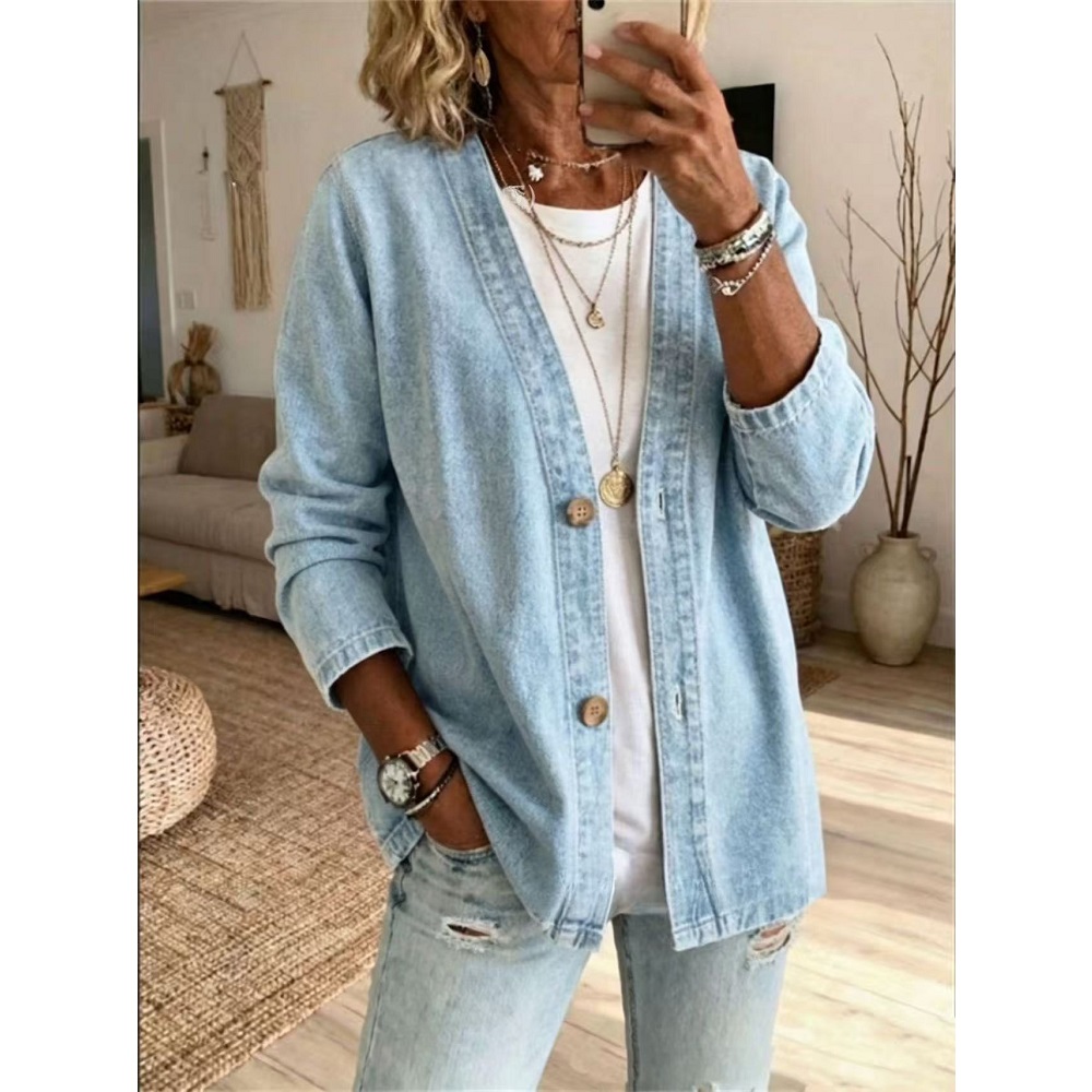 Women Spring Autumn Denim Card - Women'S Fashion Denim Jacket review and price