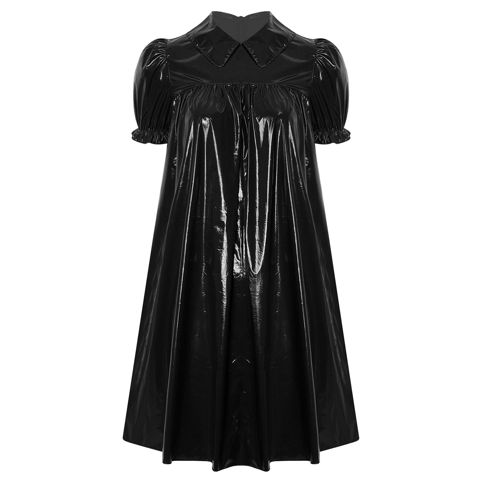 Women Shiny PVC Babydoll Dress - Women'S Fashion Victorian review and price
