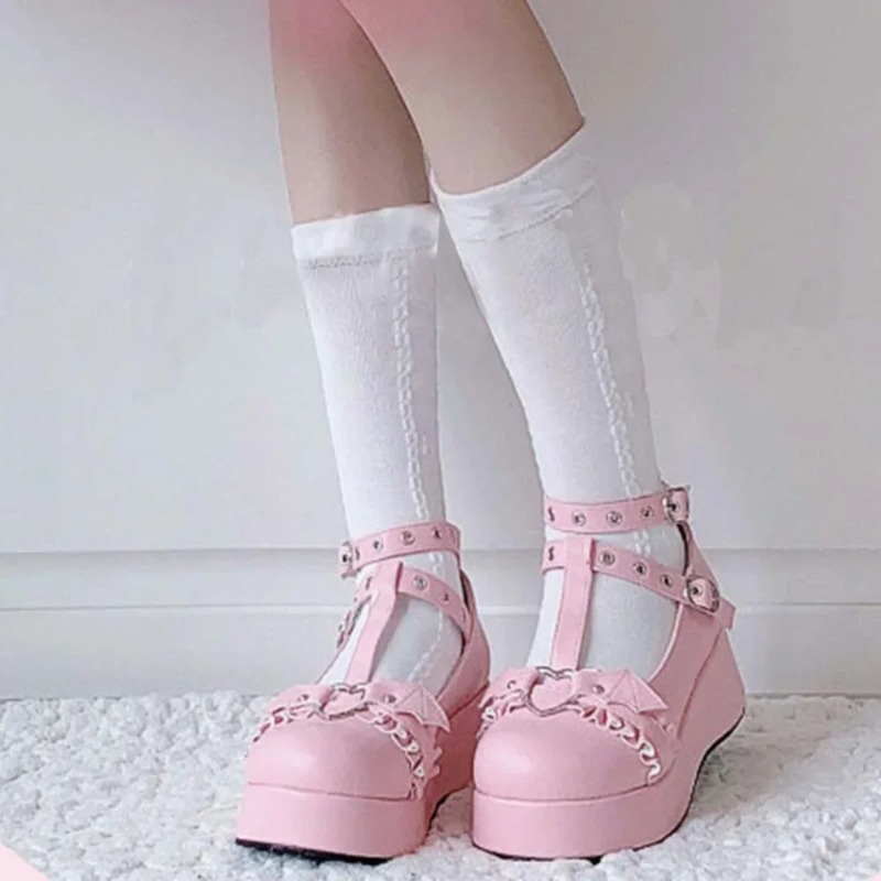 New Sweet Heart Buckle Wedges  - Women'S Fashion Walking Shoes review and price