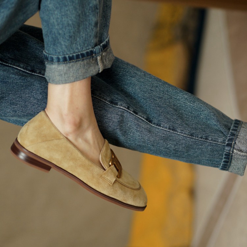 Suede Leather Women Loafers Sp - Women'S Fashion Walking Shoes review and price