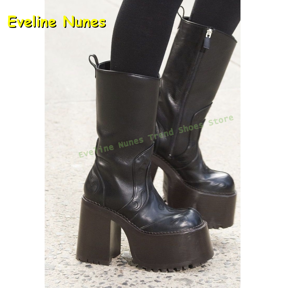 Embroidery Platform Knee High  - Women'S Fashion Trends Autumn 2025 review and price