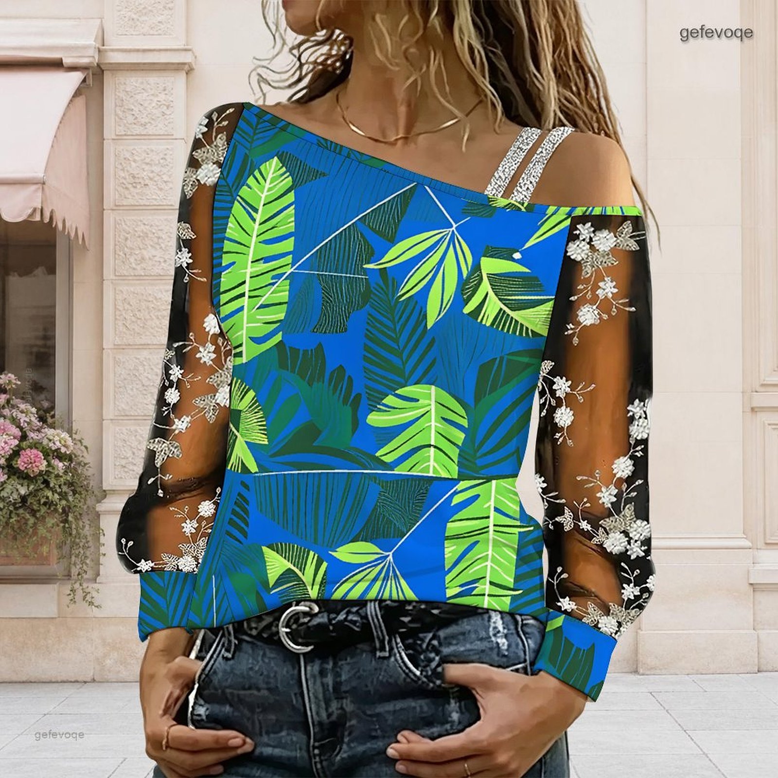 Women Off Shoulder Blouse Asym - Asymmetric Top Women review and price