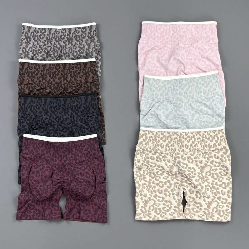 HISTELLO Gym Shorts Leopard Pr - Women'S Fashion Leggings review and price