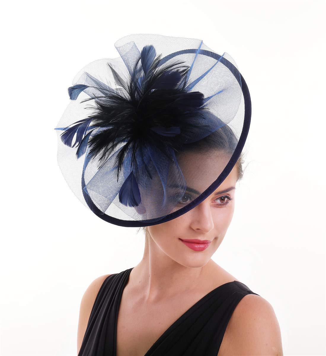 Women Feather Fascinator Hat M - Women'S Fashion Kentucky Derby review and price
