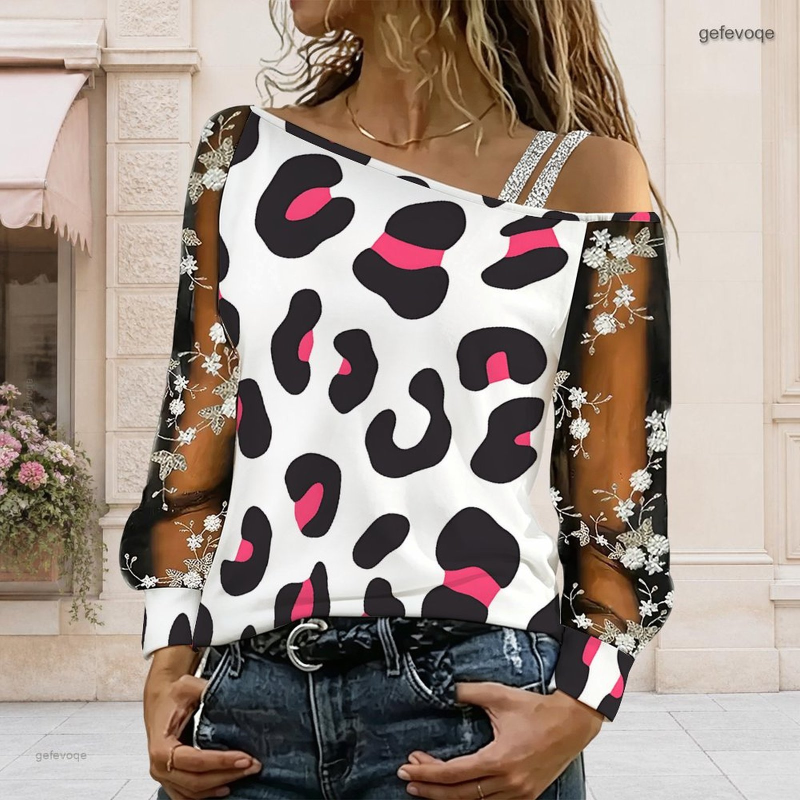 Women Off Shoulder Blouse Asym - Asymmetric Top Women review and price