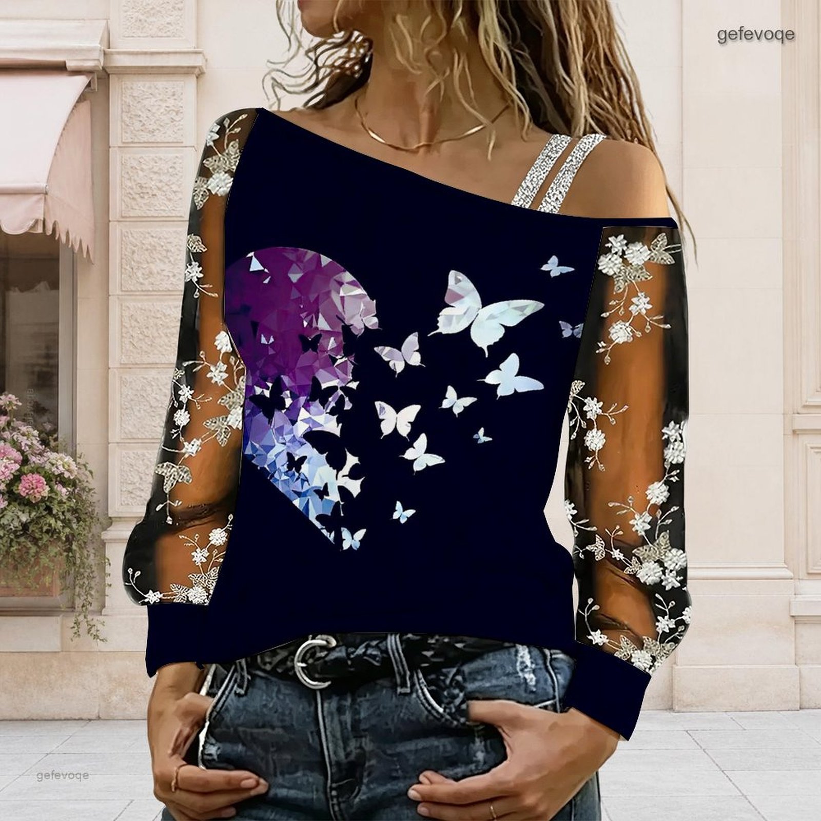 Women Off Shoulder Blouse Asym - Asymmetric Top Women review and price