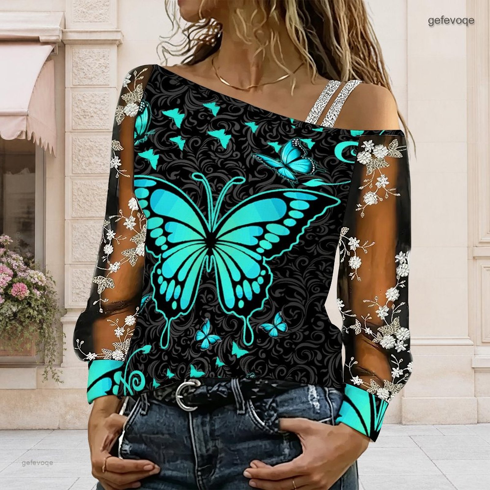 Women Off Shoulder Blouse Asym - Asymmetric Top Women review and price