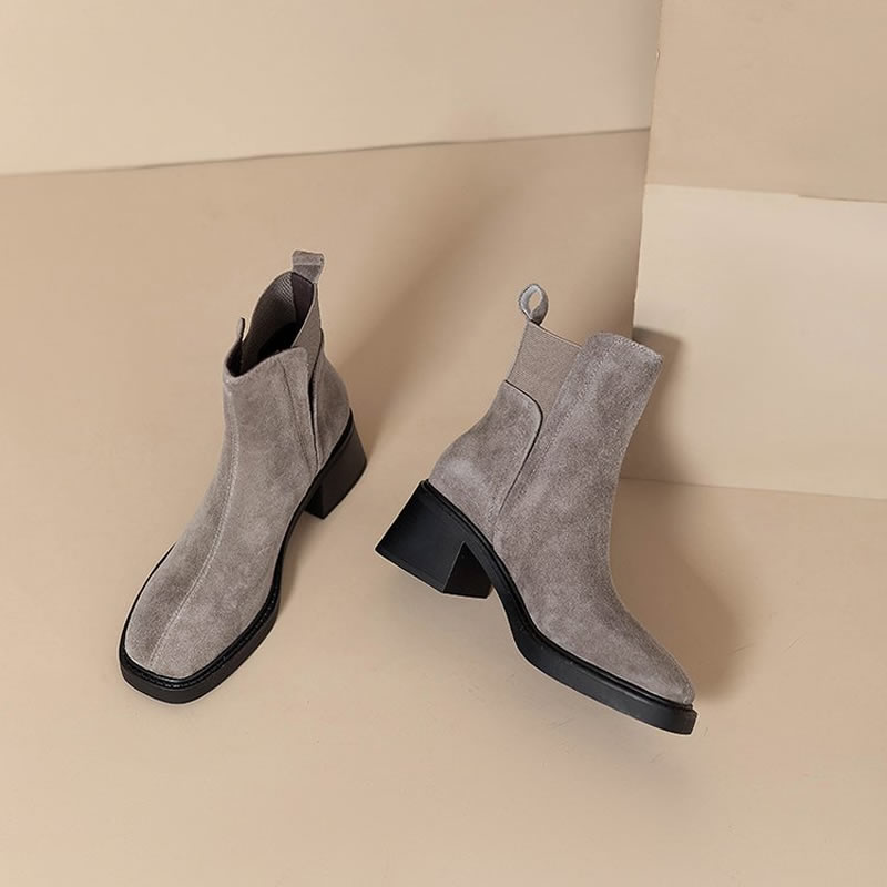 Suede Women Chunky Ankle Boots - Women'S Fashion Trends Autumn 2025 review and price
