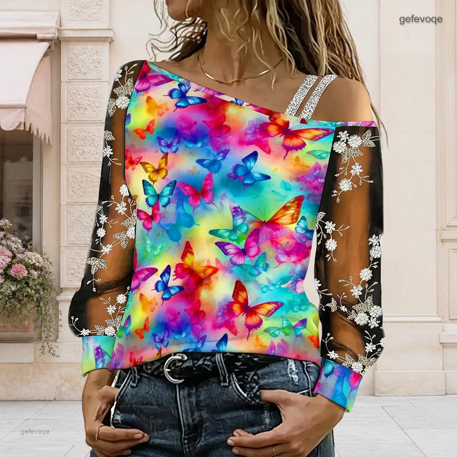 Women Off Shoulder Blouse Asym - Asymmetric Top Women review and price