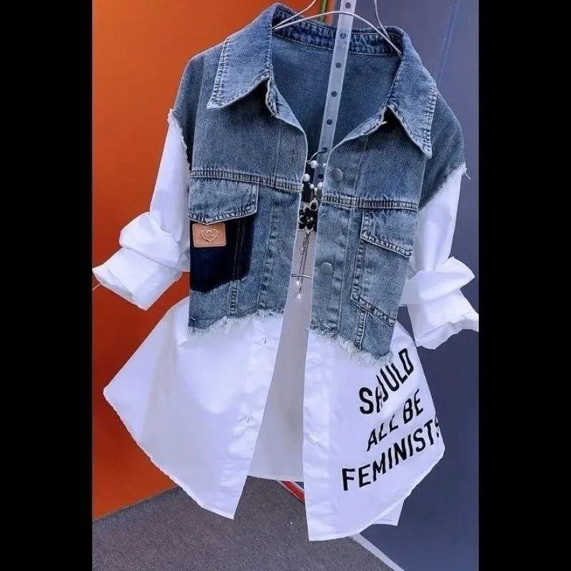 Design Stitching Women Jackets - Women'S Fashion Denim Jacket review and price