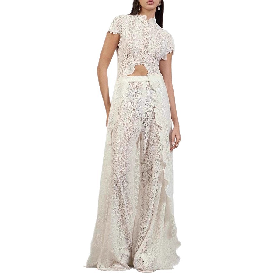 Women Lace 2 Piece Pants Set,  - Wide Leg Palazzo Pants review and price