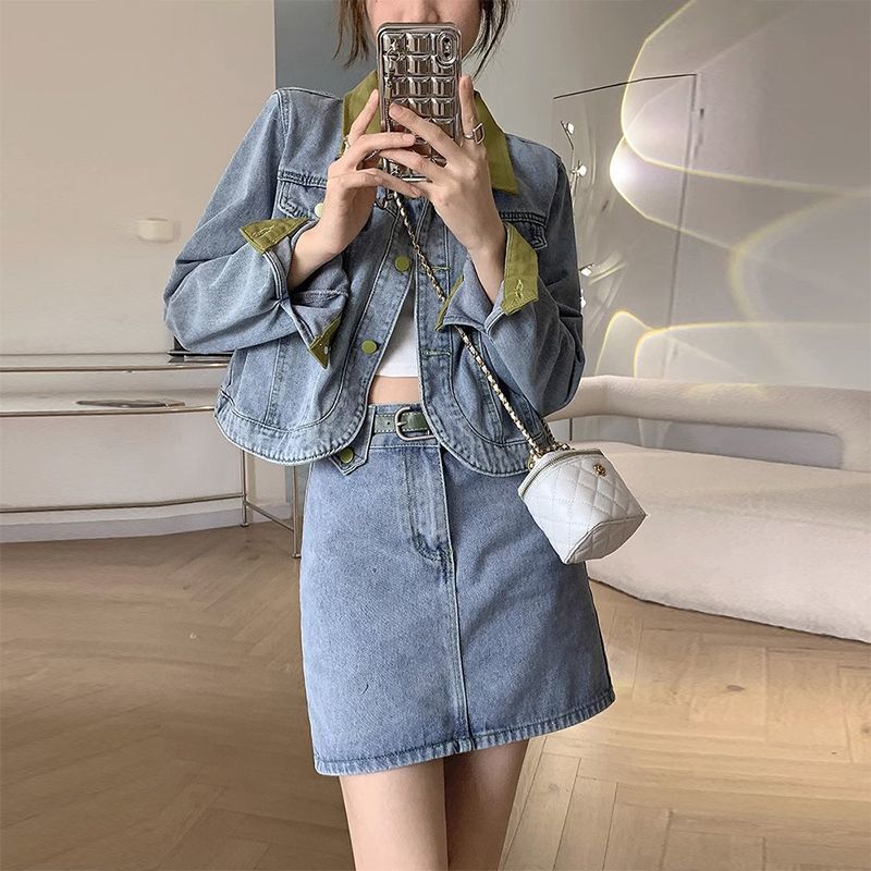 Denim Coats Mini Skirts Two Pi - Women'S Fashion Denim Jacket review and price