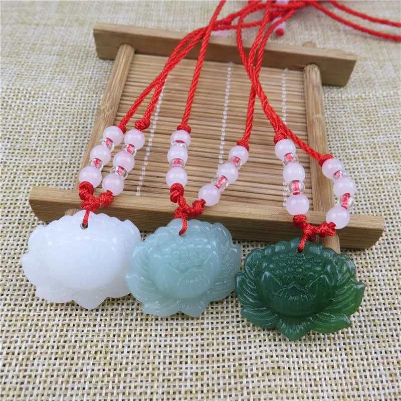 Natural Green Jade Lotus Penda - Trend Women Fashion review and price