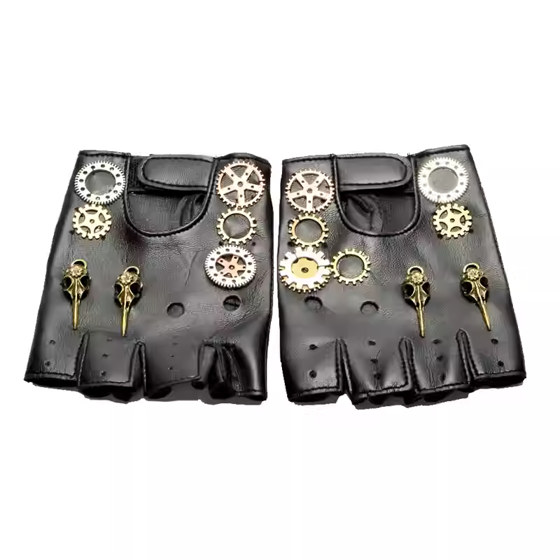 Steampunk PU Leather Fingerles - Women'S Fashion Gloves review and price