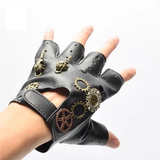 Steampunk PU Leather Fingerles - Women'S Fashion Gloves review and price
