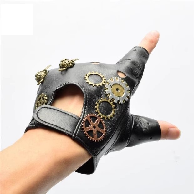 Steampunk PU Leather Fingerles - Women'S Fashion Gloves review and price