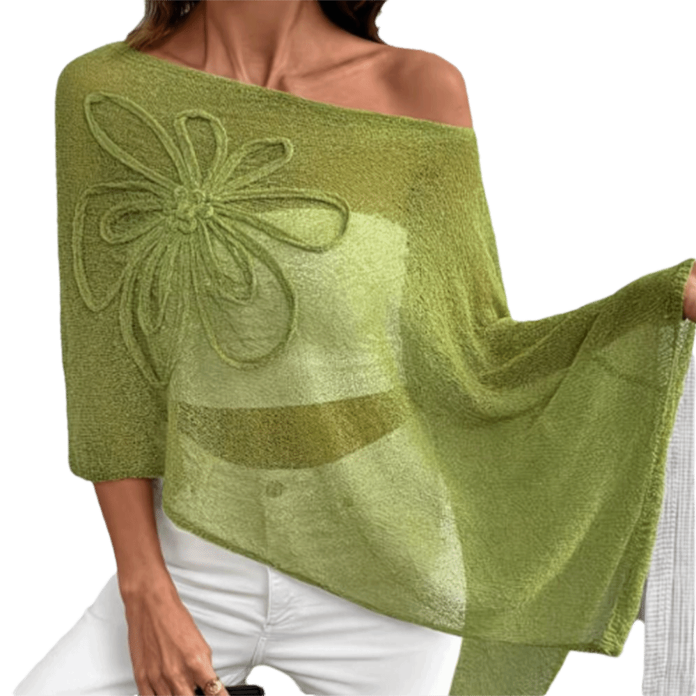 Off Shoulder Poncho Tops Sheer - Asymmetric Top Women review and price