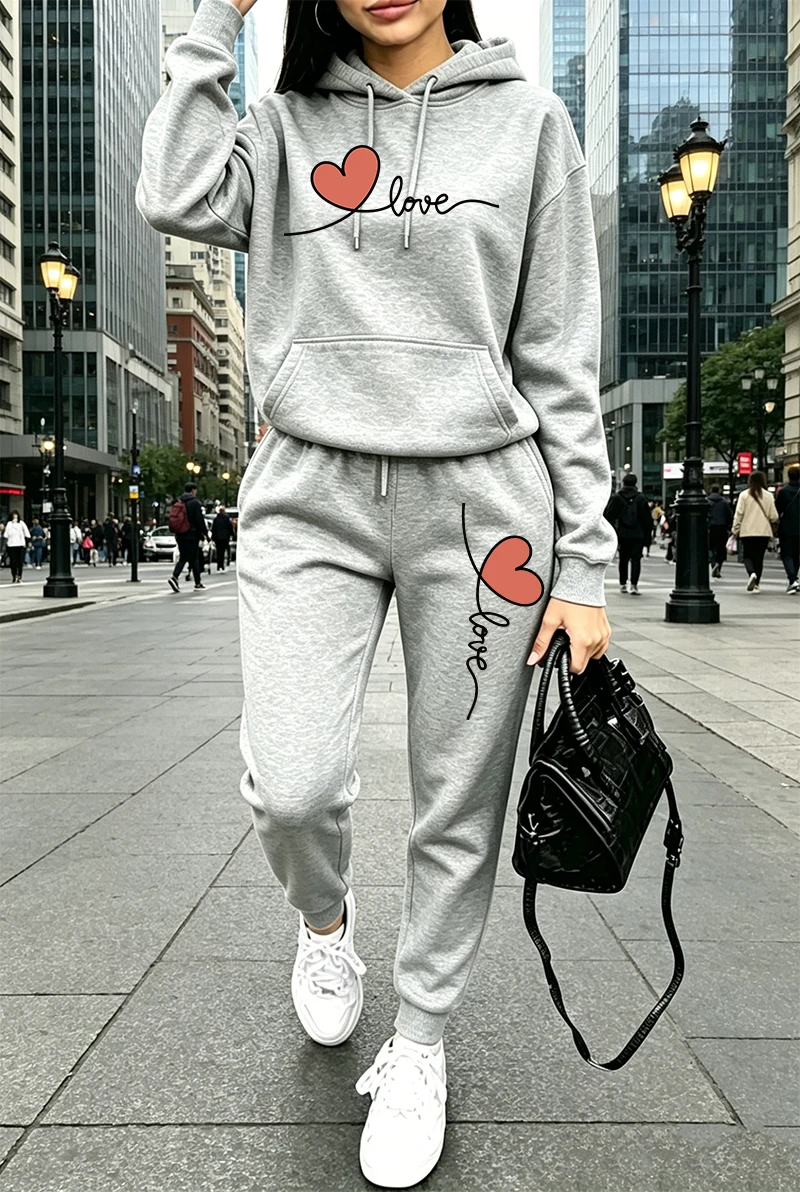 Womens Tracksuit Print Casual  - Women'S Fashion Hoodie review and price