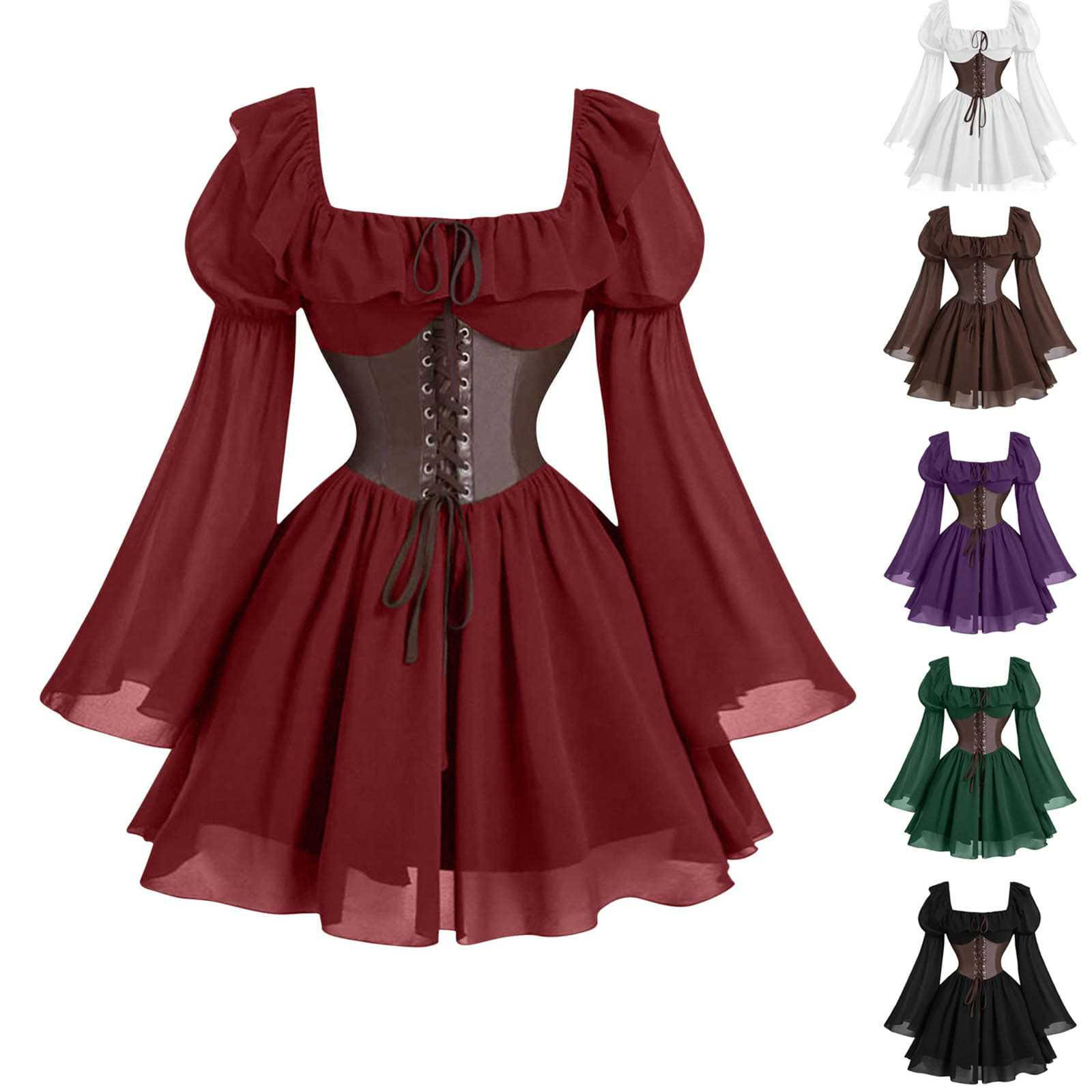 Renaissance Medieval Long Slee - Women'S Fashion Victorian review and price