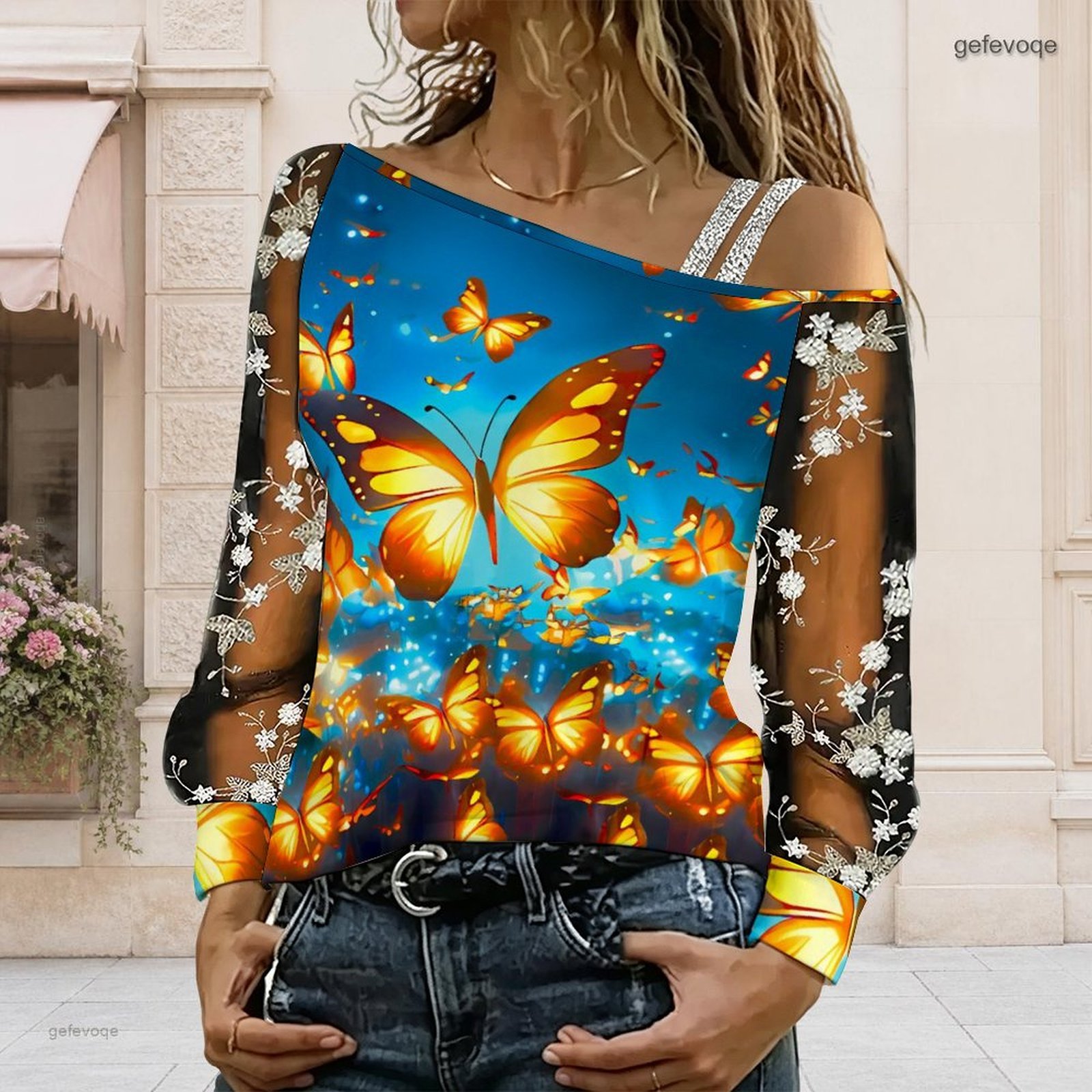 Women Off Shoulder Blouse Asym - Asymmetric Top Women review and price