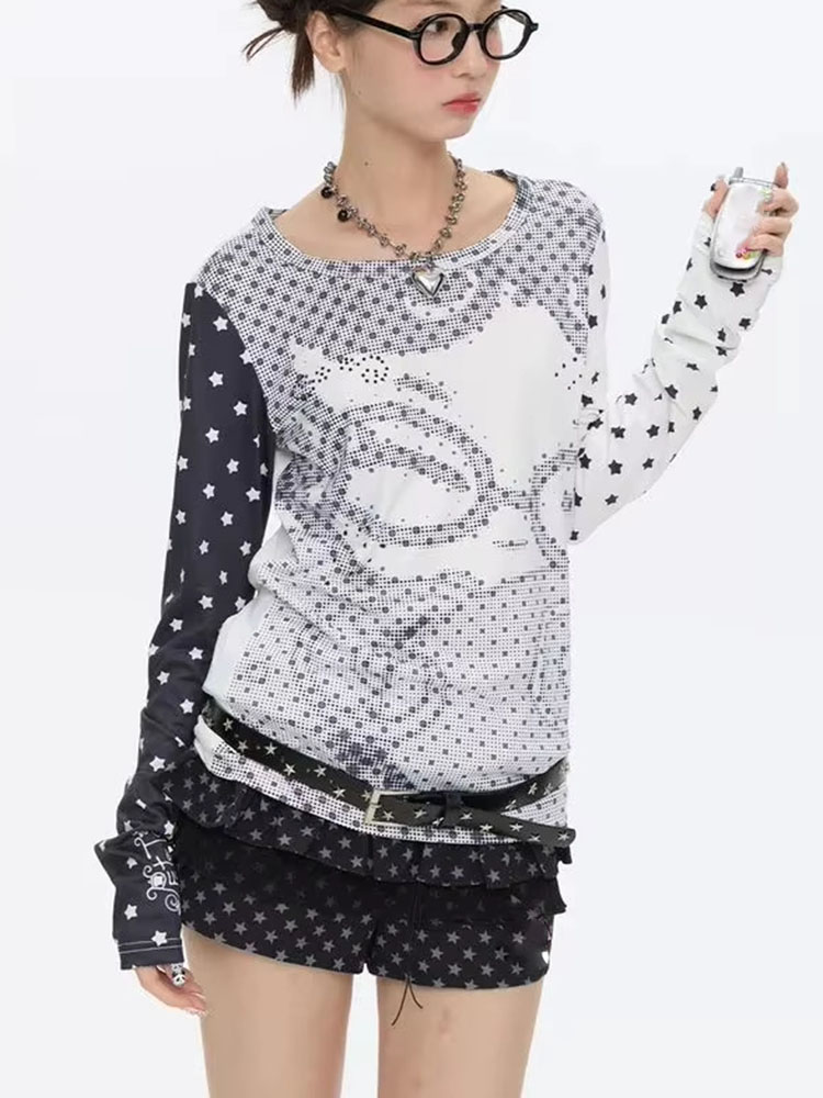 Y2k Aesthetic Long Sleeve T-sh - Women'S Fashion Tops review and price