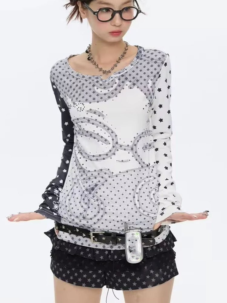 Y2k Aesthetic Long Sleeve T-sh - Women'S Fashion Tops review and price