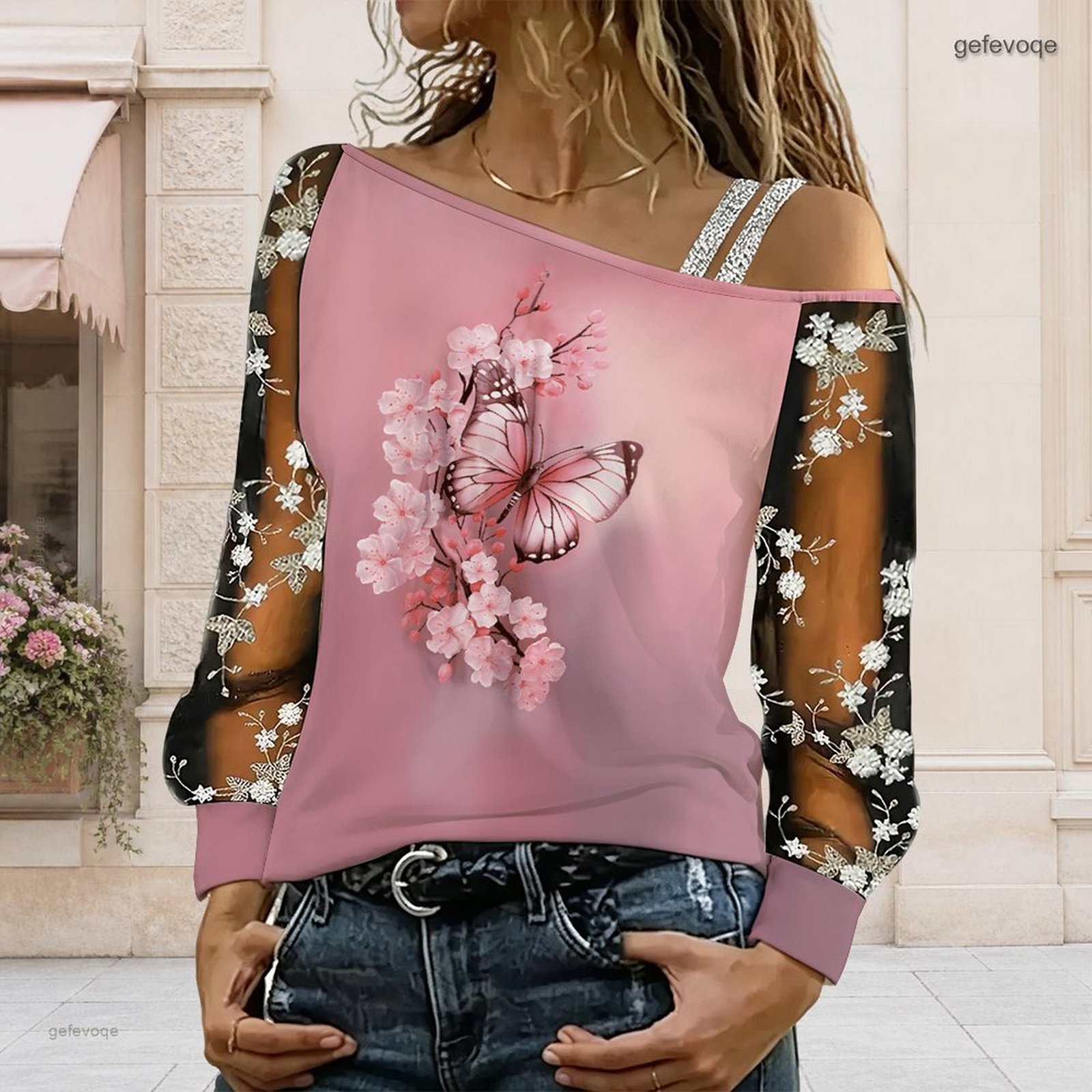 Women Off Shoulder Blouse Asym - Asymmetric Top Women review and price