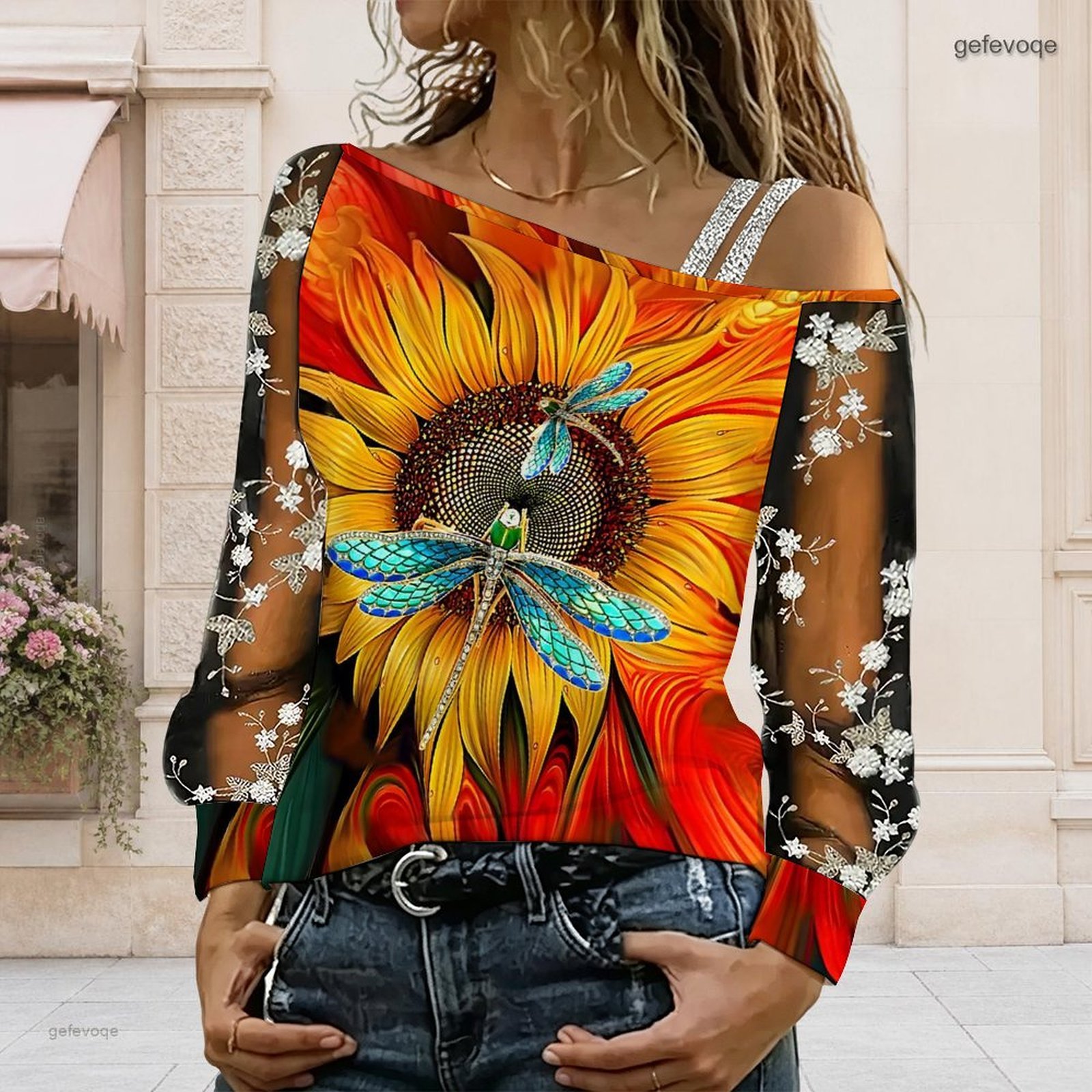 Women Off Shoulder Blouse Asym - Asymmetric Top Women review and price