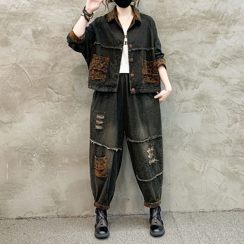 Autumn Winter Women Retro Cowb - Women'S Fashion Denim Jacket review and price