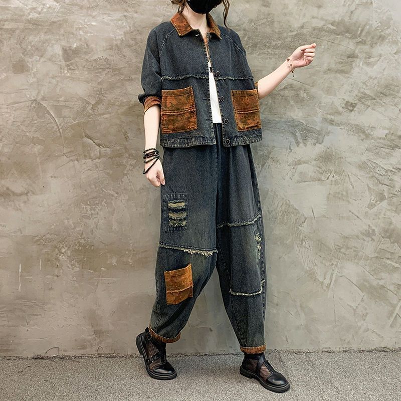 Autumn Winter Women Retro Cowb - Women'S Fashion Denim Jacket review and price